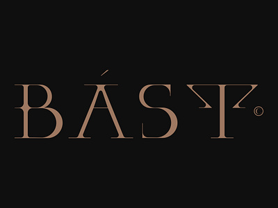 BÁST branding egypt fashion font identity logo serif symbol type