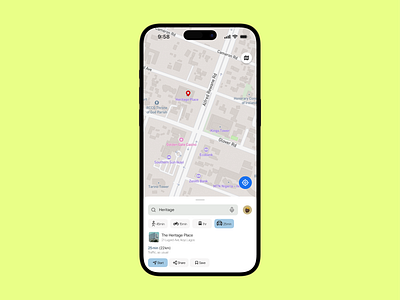 20 - Location Tracker app daily ui design find location map mobile mobile application product design tracker tracking ui ui design