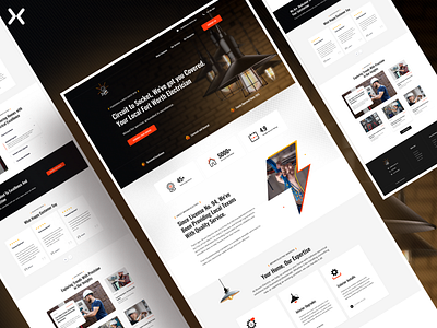 Click Through Landing Page click through landing page design dribbble shot electric landing page electricity landing page design landingpage lead generation ui ux