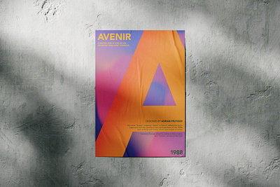 Avenir typeface poster avenir font graphic design poster type typeface