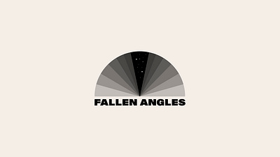 Fallen Angles arc branding cosmodrome art curtain design gradient graphic design illustration logo logofolio logos logotype malina cosmica monochrome portfolio protractor sky space stars vector