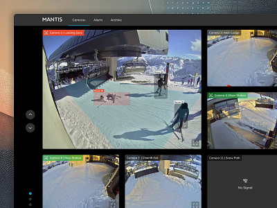 AI-Driven Ski Resort Monitoring System advanced surveillance ai monitoring ai powered platform incident detection real time detection ropeway technologies saas solution ski resort safety smart monitoring uxui design