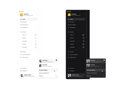 Sidenavs — Untitled UI menu nav navigation product design side nav sidebar sidenav ui design ui kit user interface