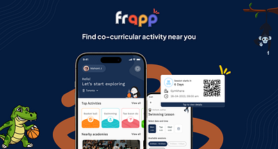 Co-curricular Activity App Design app branding design landing page logo products ui ux