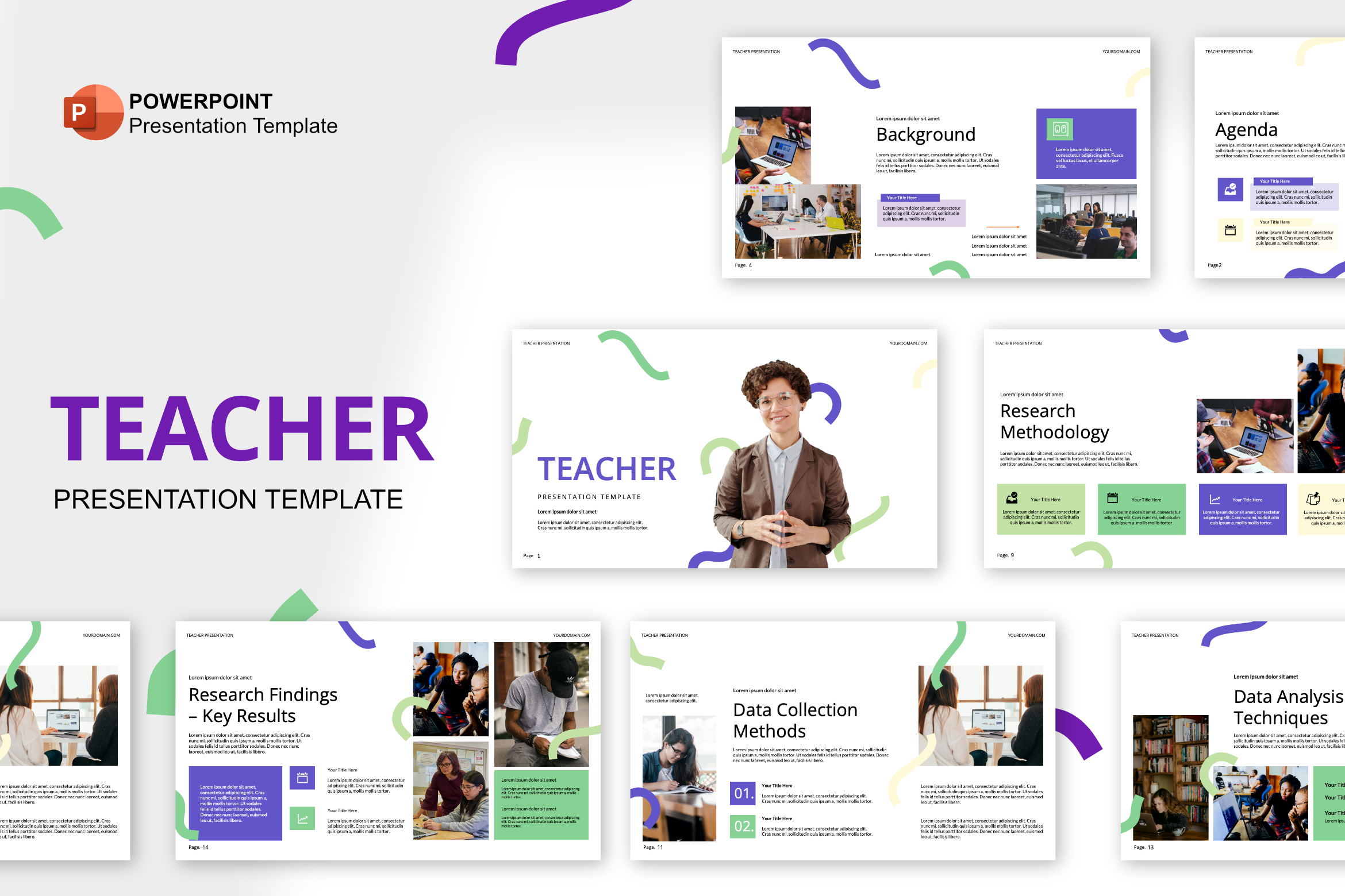 Teacher Presentation Template abstract academic campus creative keynote modern powerpoint presentation school teacher