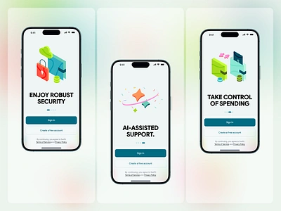 Digital Banking App Onboarding Design I Swiftt 3d animation banking app branding design digital banking illustration landing page mobile app product design ui ux