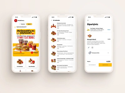 McDonald's Order App - McDelivery delivery design app food order mcdonalds mobile responsive online order order ui ux