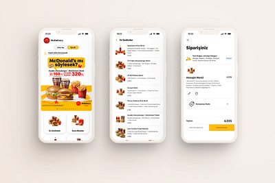 McDonald's Order App - McDelivery delivery design app food order mcdonalds mobile responsive online order order ui ux