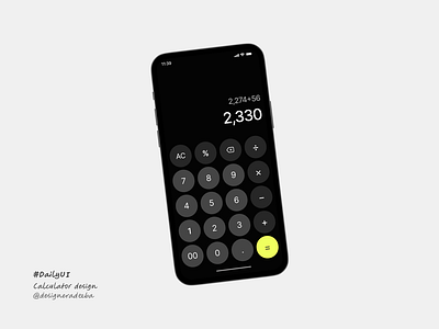 Calculator app design calculator ui ux design