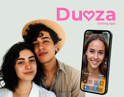 Duoza dating app Ui design app desgn case study dating design figma ui uiux user experience user interface ux