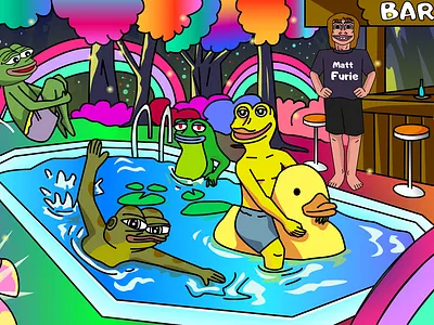 Matt Furie Illustration Project design illustration matt furie memecoin