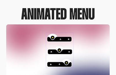 Day 6: Animated Menu Bar animatedmenu animation app design figma graphic design illustration menubar mobileapp ui uiux