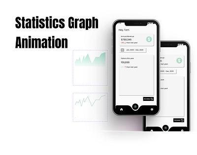 Day 7: Statistics Graph Animation animation app branding design figma graphic design illustration ui vector