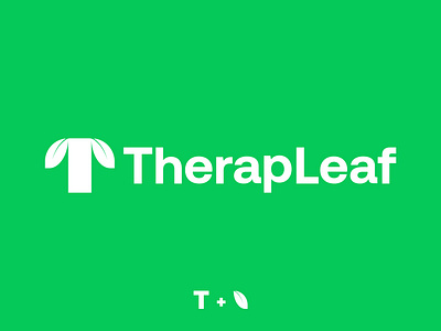 TherapLeaf - Eco Company logo branding eco eco company eco friendly green leaf leaf and t letter t logo logo design logo designer nature t leaf t letter witj leaf tree