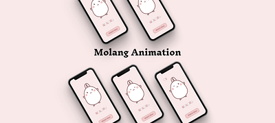 Day 9: Molang Hover Effect animation app design figma graphic design hover hovereffect illustration molang ui vector