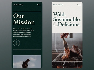 Discovered - Food Mobile App Design app app design application design delicious design food food service meat mobile mobile app mobile design mobile platform platform product service ui ui design ux ux design uxui