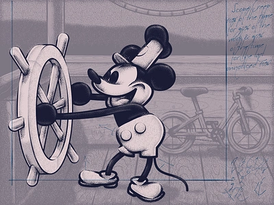 Mickey Mouse – Steamboat Willie bicycle disney mickey mickey mouse mouse steamboat steamboat willie vintage willie