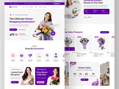 Flower Shop Website | Flower Store Website | Website | Figma app design designer designs ecommerce figma figma ui ux designer figma web designer florist flower shop website flower store website hire ui ux designer landing page uxui web web design web designer in usa web developer website design wordpress