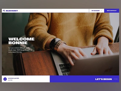 Blue Husky - Finance Website Design account budget creativity design designlogo finance finance web logo logodesign logomark modern platform platform design ui ux uxui web web design website website design