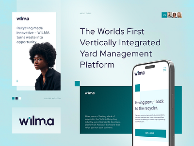 Wilma 🧊 brand identity branding clean logo corporate logo design minimalistic simple logo tech logo visual identity wordmark