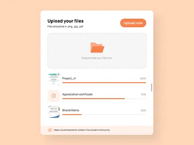 Upload UI color dailyui design typography ui
