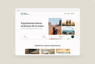 Modo Vacaciones - The best way to book your next vacations airbnb app branding design holiday hotel houses reservation ui ux vacations web design web development