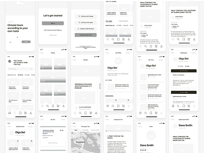 Wireframe Design Template for Travel App app app design app template branding design graphic design illustration logo travel app typography ui ux vector wireframe app wireframe design template