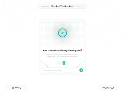 Online Fitness Coach Component💡💪 component design fitness gym health minimal product product design sport ui ux