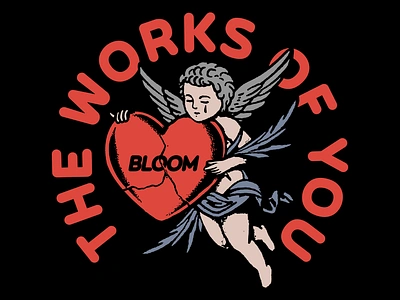 Bloom - The Works Of You Merch Design band merch design graphicdesign illustration merch merch design