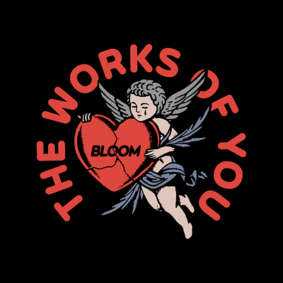 Bloom - The Works Of You Merch Design band merch design graphicdesign illustration merch merch design