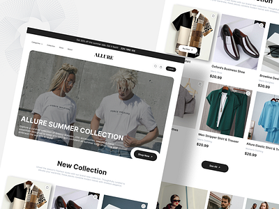 E-Commerce Landing Page design e commerce ui ux