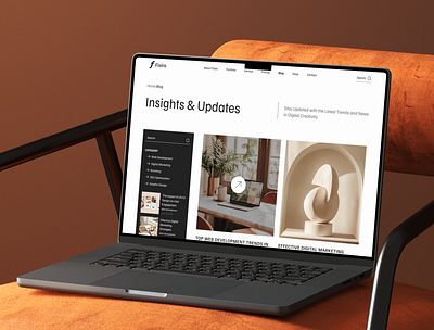 Flaire 1 Blog Page – Creative Digital Agency Website UI Figma blog design blog showcase blog template content creation content marketing creative agency creative design design blog digital agency digital content figma template modern ui ui inspiration ui showcase ui trends uiux template uxui design web design