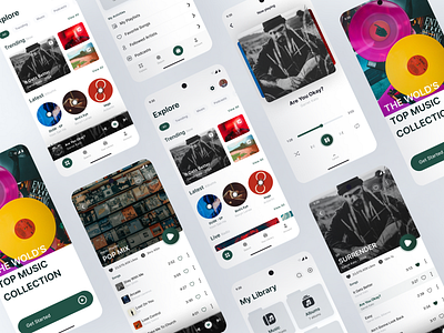 MUSIC PLAYER UI app design ui ux