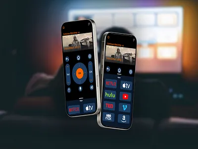 Dailyui 025 - Tv Remote App app dailyui design mockups tv remote ui