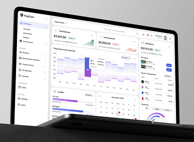 PayCore - Personal Finance Dashboard adaptive design dashboard design finance dashboard graphic design landing page ui uidesign ux