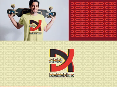 GEN X LOGO DESIGN app brandidentity branding cup design graphic design logo pattern tshirt design vector