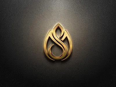 SM monogram graphic design icon logo luxury minimal