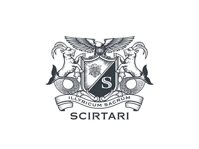 Goat Badge badge branding crest graphic design logo