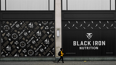 Fitness Nutrition Brand Identity black brand branding design designer fitness freelance geometric gold graphic design icon identity illustration logo mark nutrition outdoor pattern signage visual