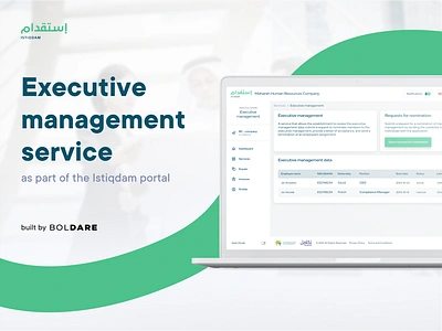 Executive management service management product design recruitment service ui ux