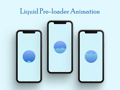 Day 11: Liquid Pre-Loader Animation 3d animation app design figma graphic design illustration liquidpreloader ui