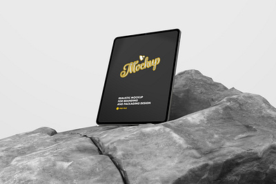 Ipad Mockup on the Stone branding ipad ipad mockup mockup psd psd mockup