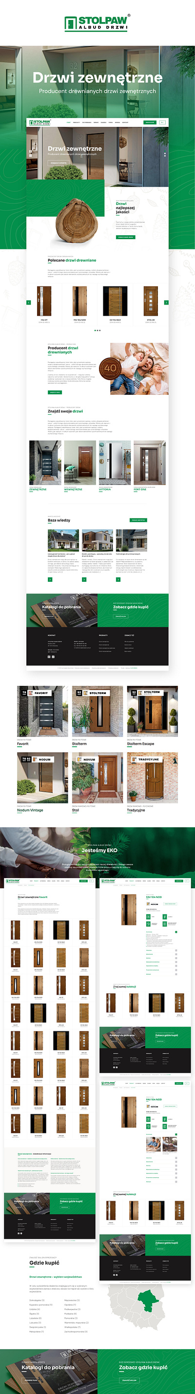 Stolpaw Albud - producent drzwi drewnianych figma strona internetowa strona www ui uidesign web webdesign