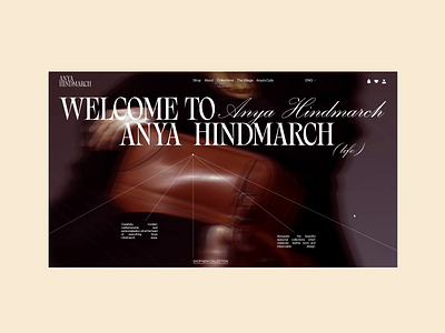 Anya Hindmarch animation branding design e commerce graphic design motion design ui uprock ux design uxui web design web visual