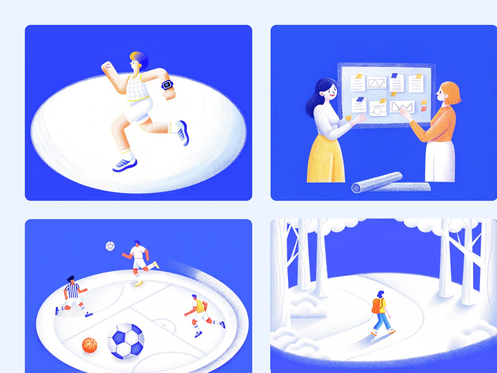 Illustrations for healthcare brand