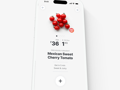 Minimal Product Detail Page app clean design mobile ui ux visual design