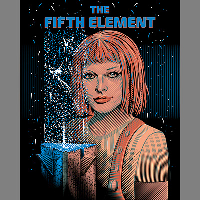 The Fifth Element art design digitalart illustration illustrator posterdesign vector