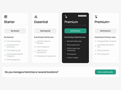 Pricing pricing ui design