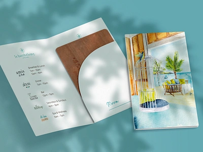 Illustration // Key Card Holder Le Barthélemy Hotel & Spa graphic design illustration watercolor