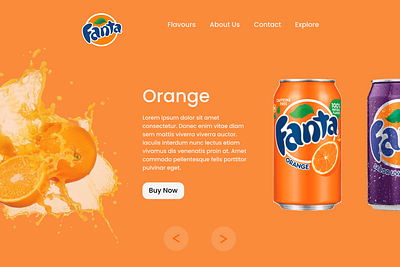 Day 13: Fanta 3D Carousel 3d animation app carousel design fanta figma graphic design illustration ui